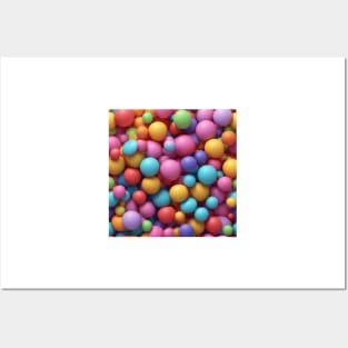 Puffy  Balls And Candy Posters and Art